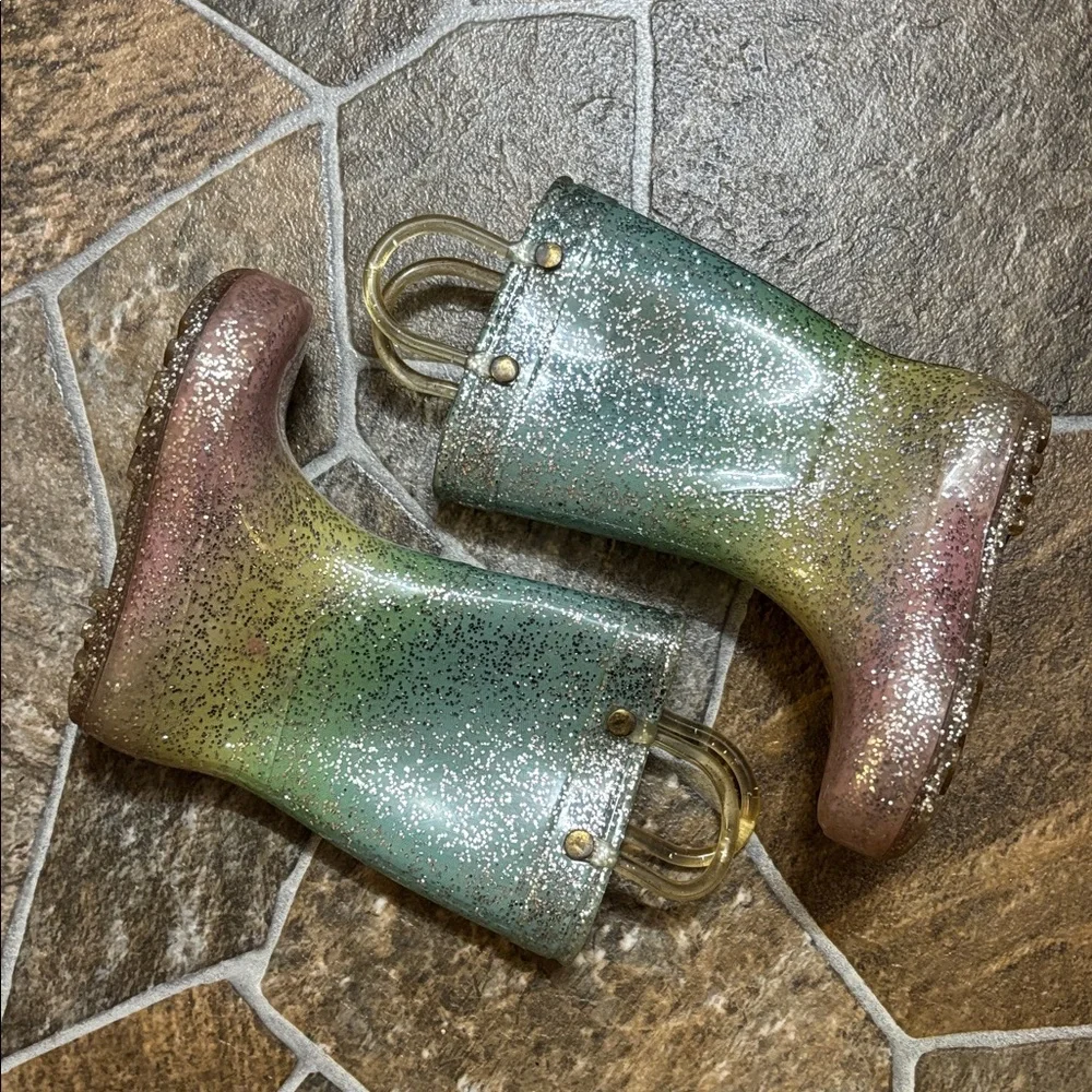 Glittery Multicolor Rain Boots